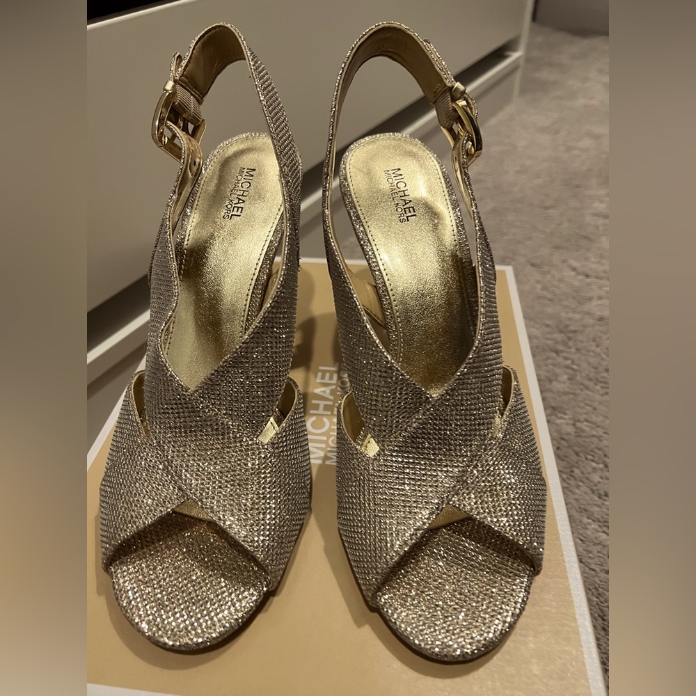 MICHAEL Michael Kors Gold Sandal